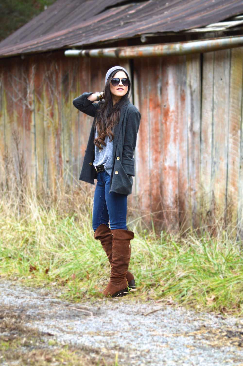 Beanie and Blazer