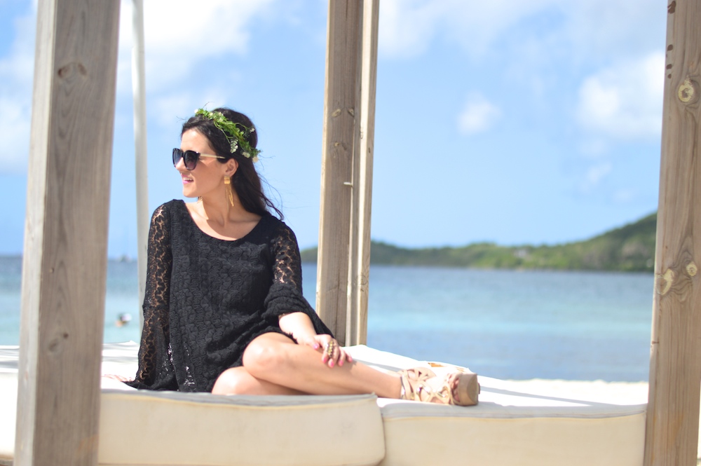 Black Crochet Dress
