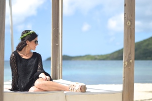 Black Flared Sleeve Dress