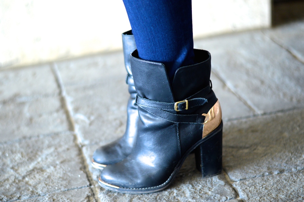 Gold Heeled Boots