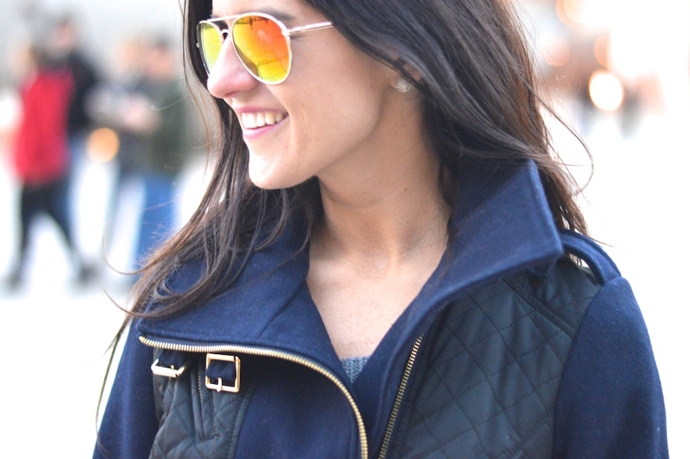 Navy French Connection Coat