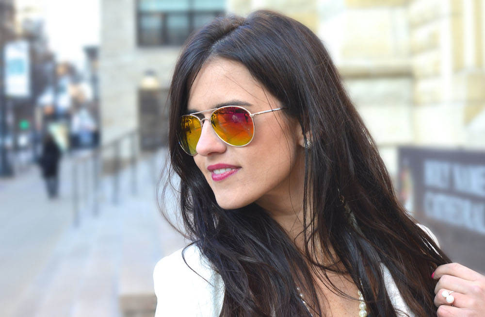 Orange Ray Bans