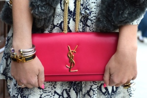 Saint Laurent Clutch Pink