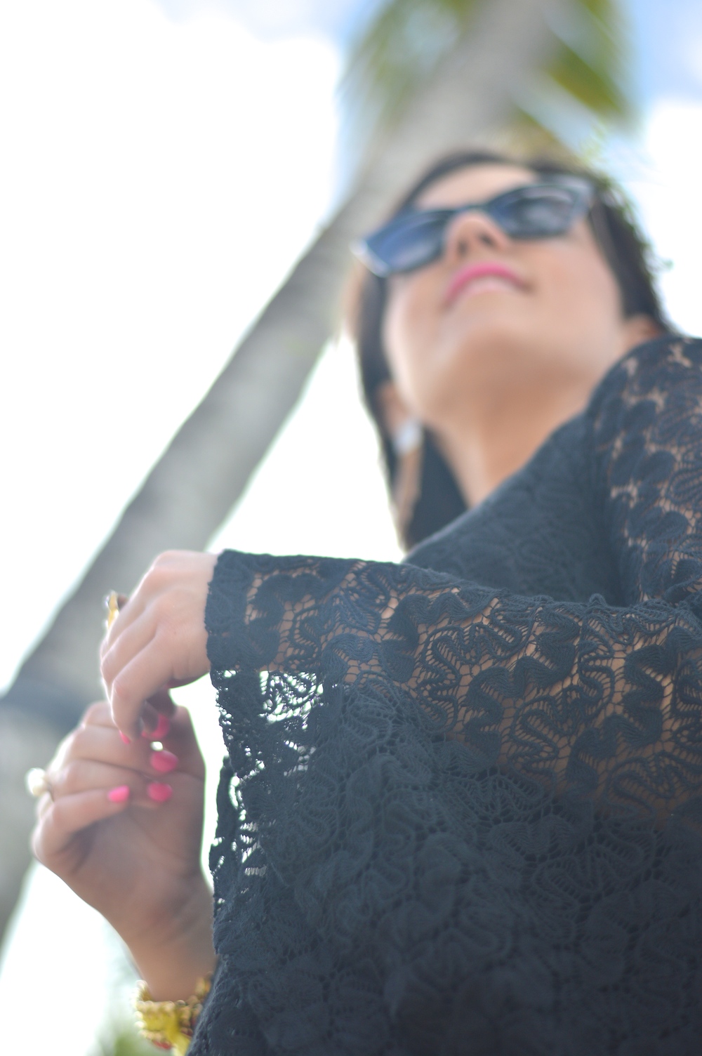 flared crochet sleeves