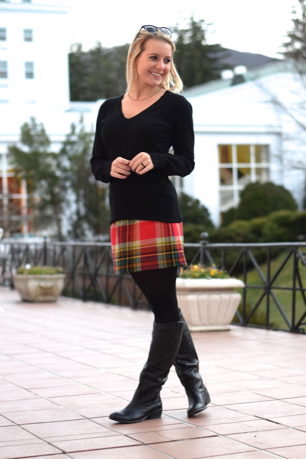 preppy winter skirt