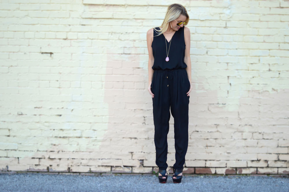 Backless Black Jumpsuit