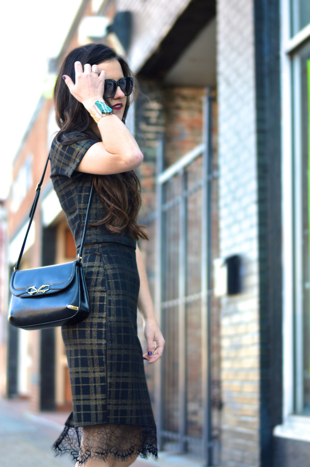 Plaid Midi Skirt