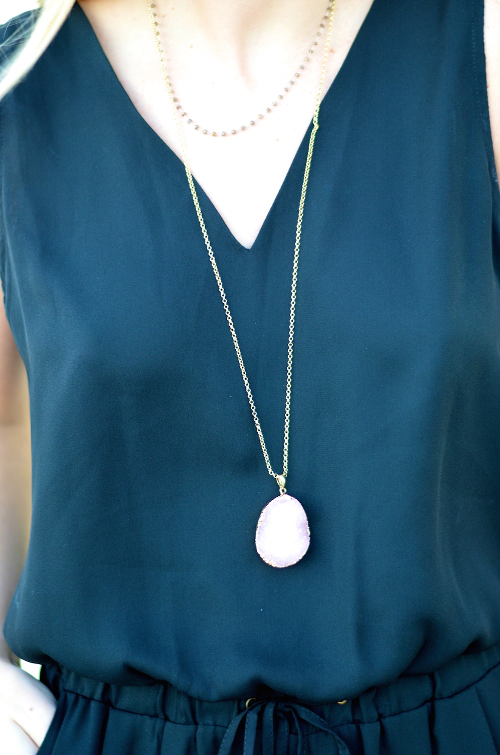 Purple Stone Necklace