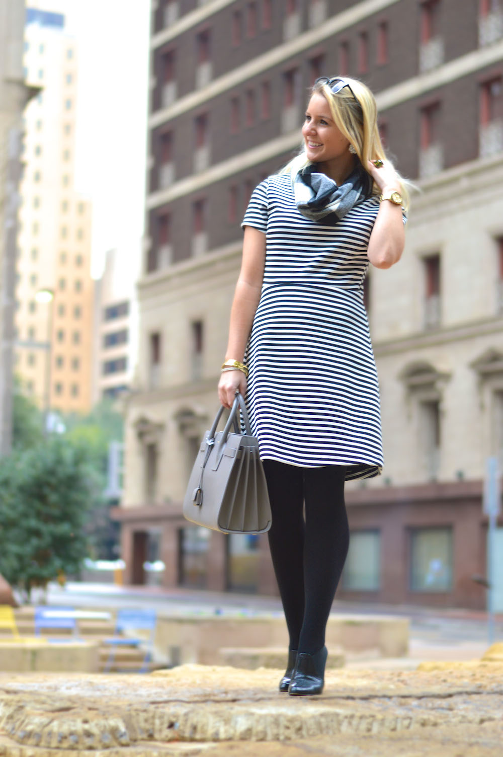 Topshop Striped Dress