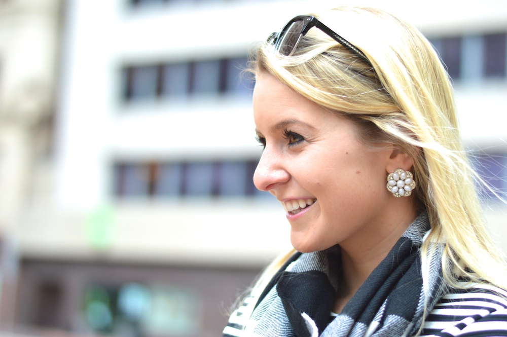 oversized pearl stud earrings