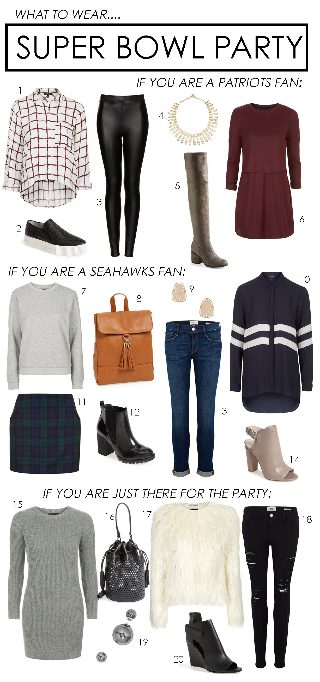 what to wear to a super bowl party