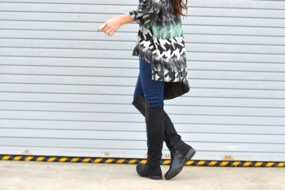 Over the knee stretch boots
