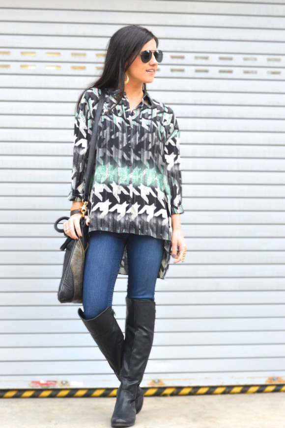 over the knee work outfit