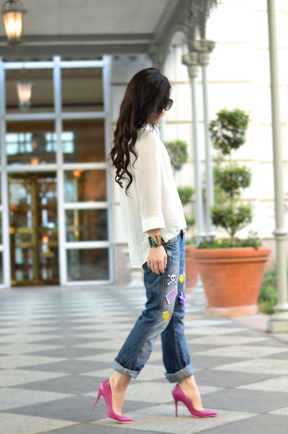 DIY boyfriend jeans