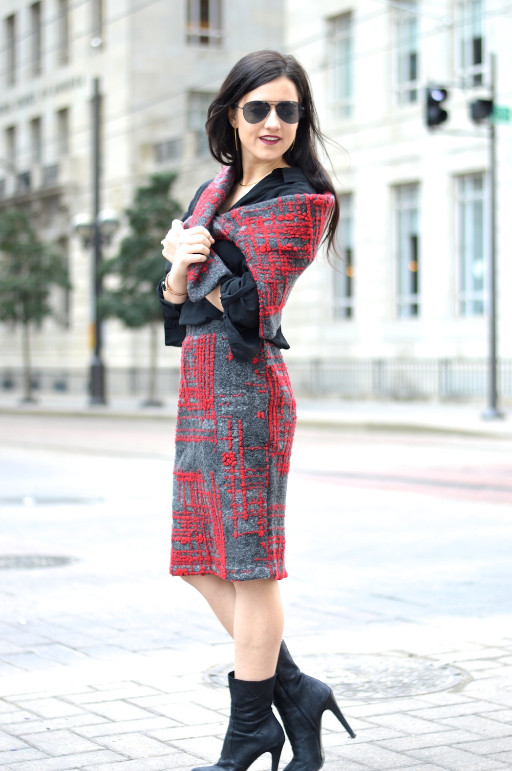 JOA sweater and skirt set
