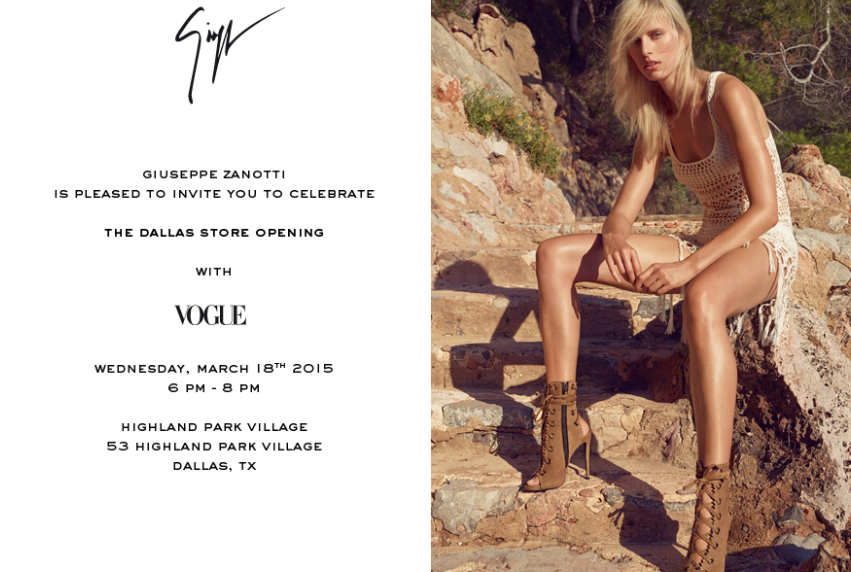 Vogue Event Dallas Guiseppe Zanotti