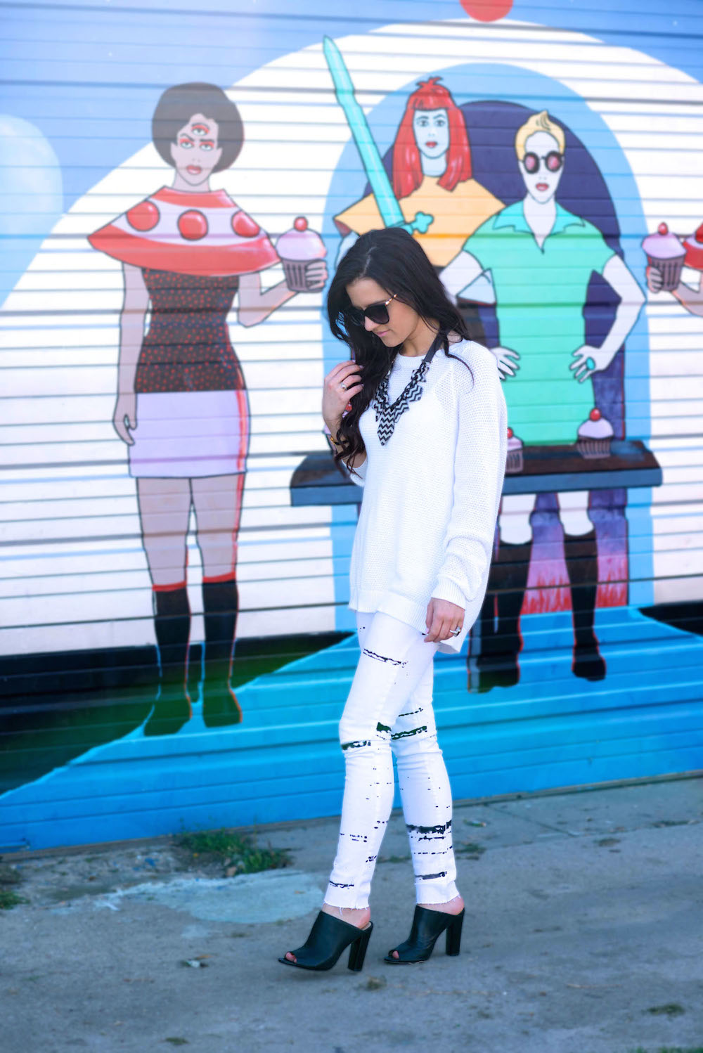 DL1961 splatter jeans