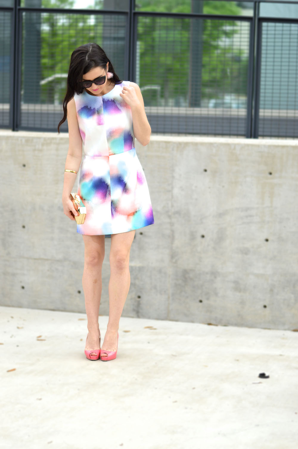 French Connection Watercolor Dress