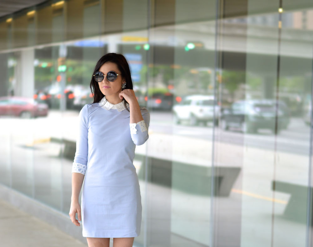 Ice Blue Mini Dress