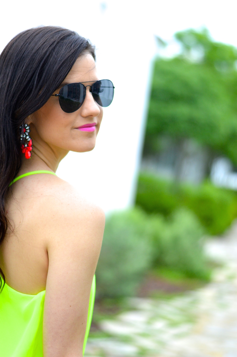 Pink Statement Earrings