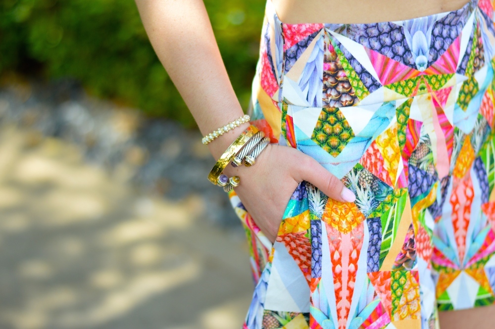 Tropical Print Shorts