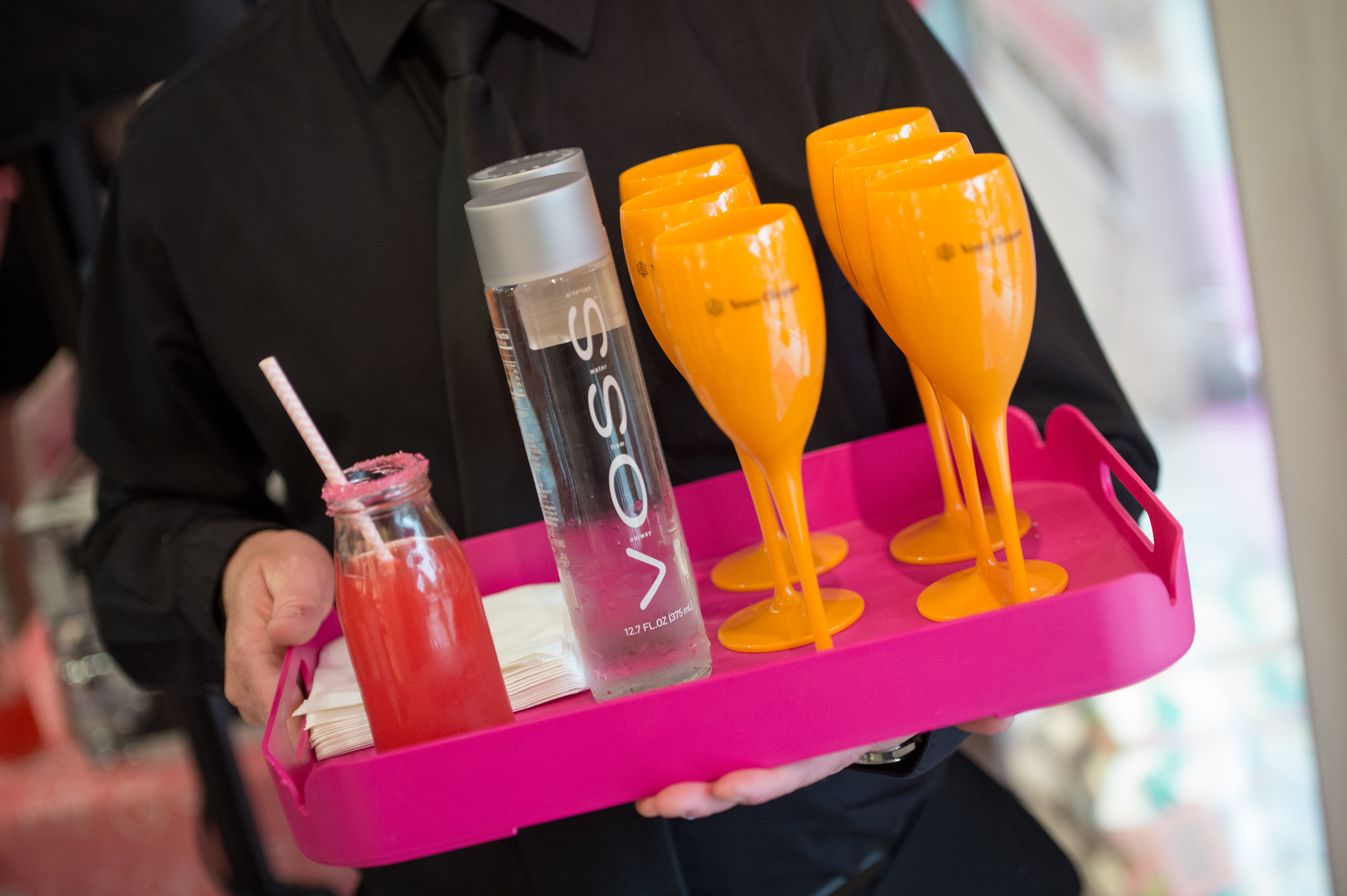 Pink Veuve Display