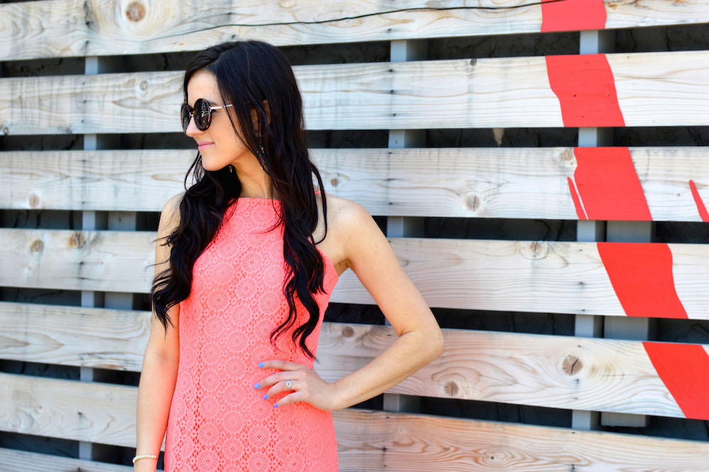 Pink summer preppy dress