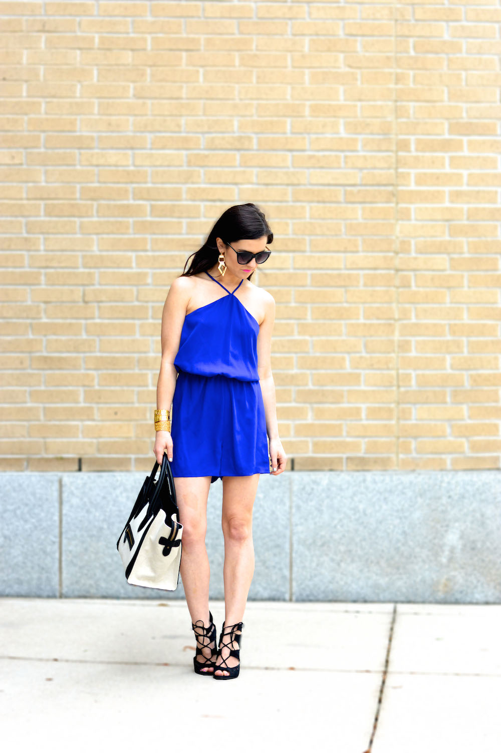 Royal Blue Romper