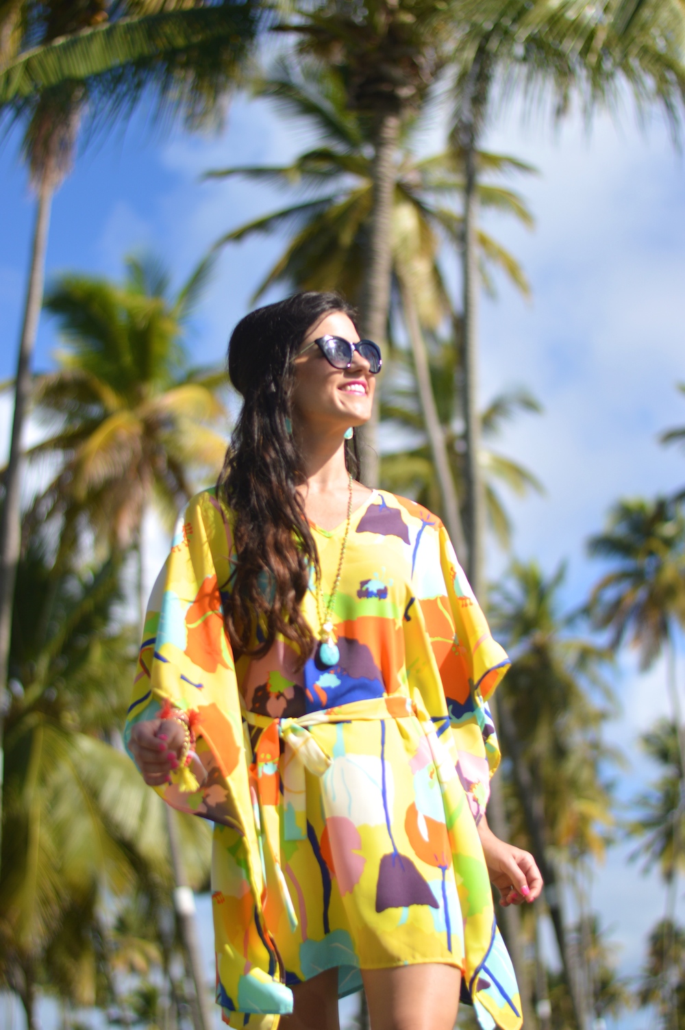 Yellow Caftan Dress