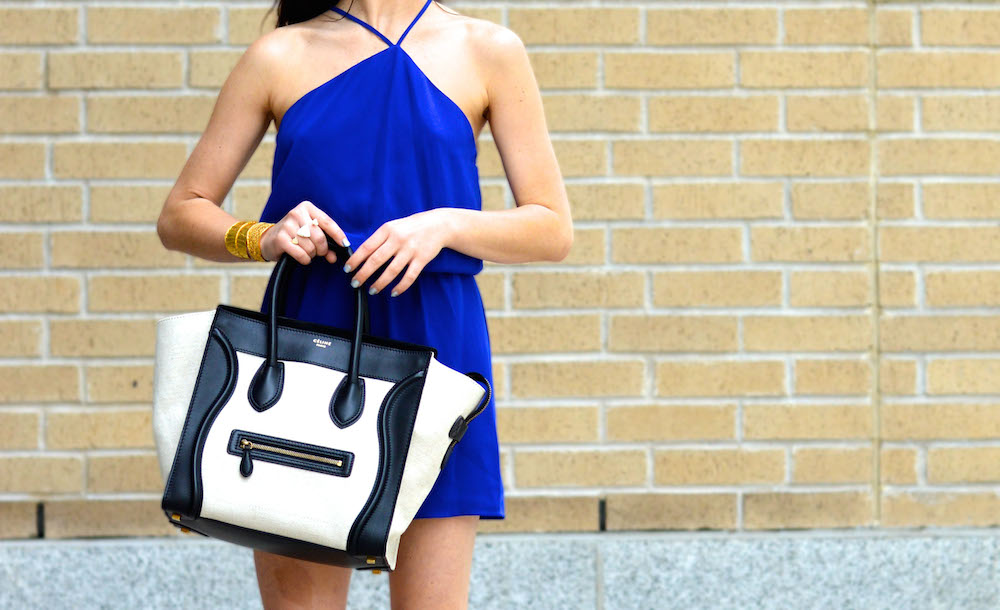 black and white celine bag