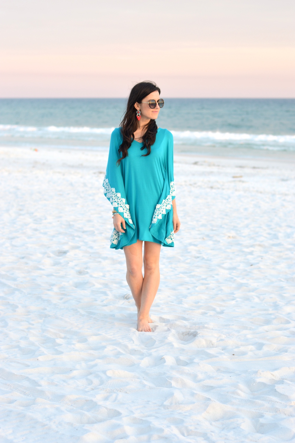 teal caftan