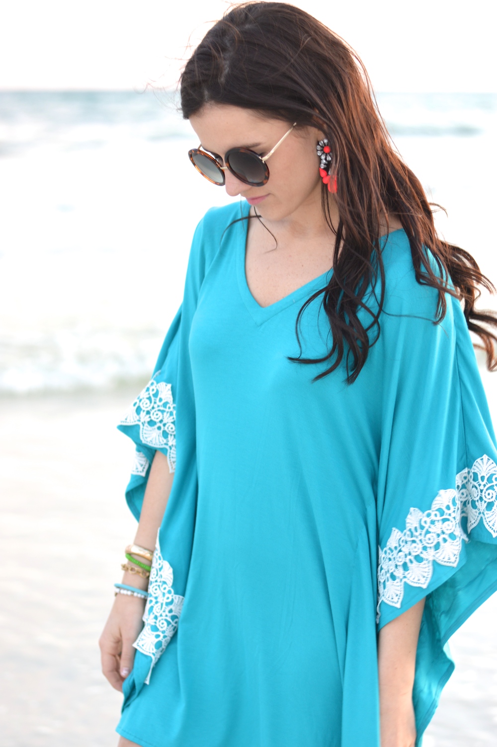 teal cover up