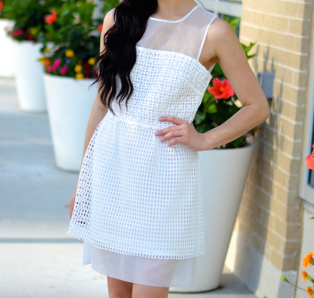 French Connection White Dress