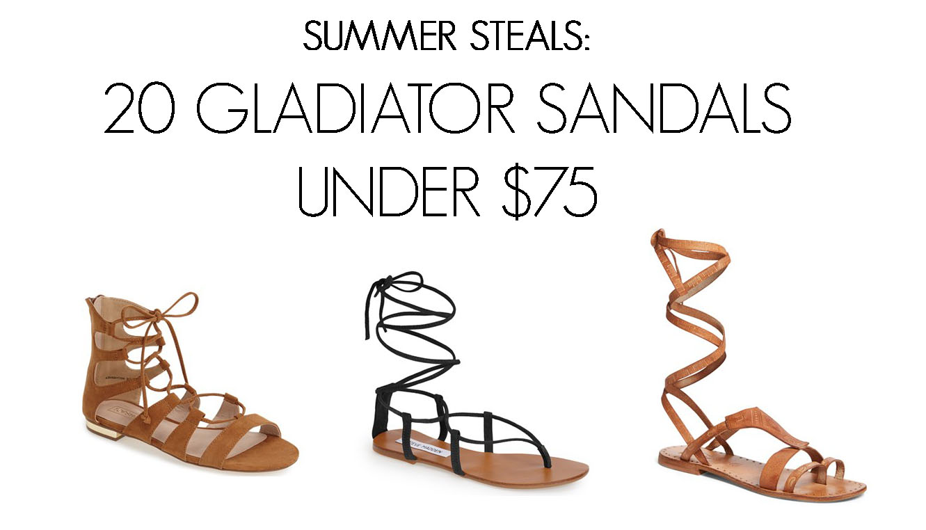 SUMMER STEALS: 20 Gladiator Sandals Under $75