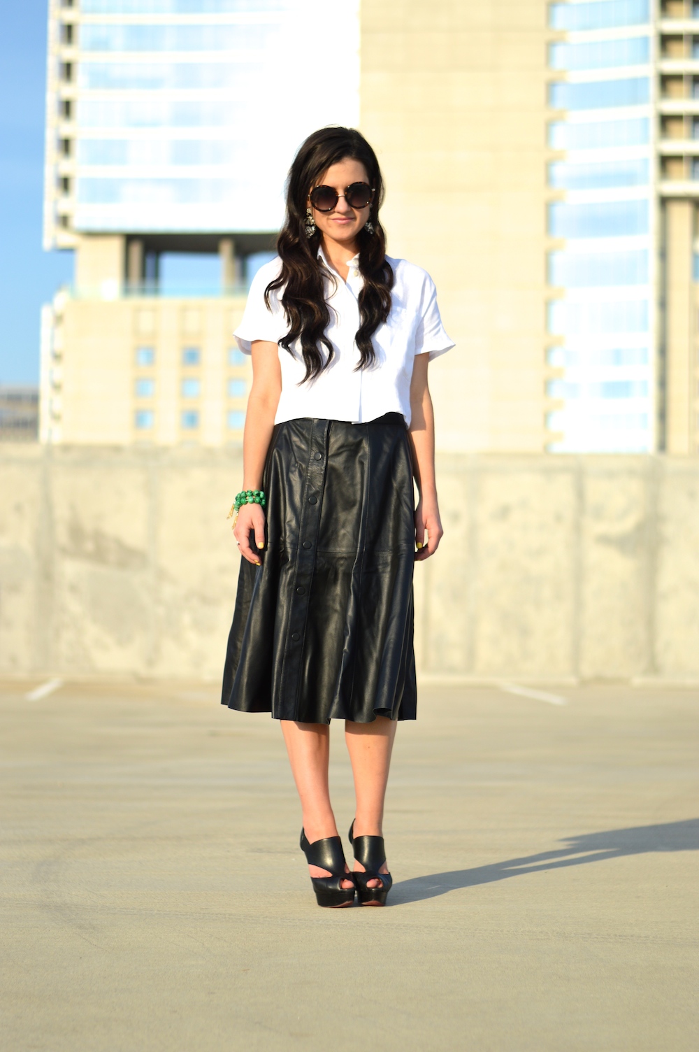 black and white outfit