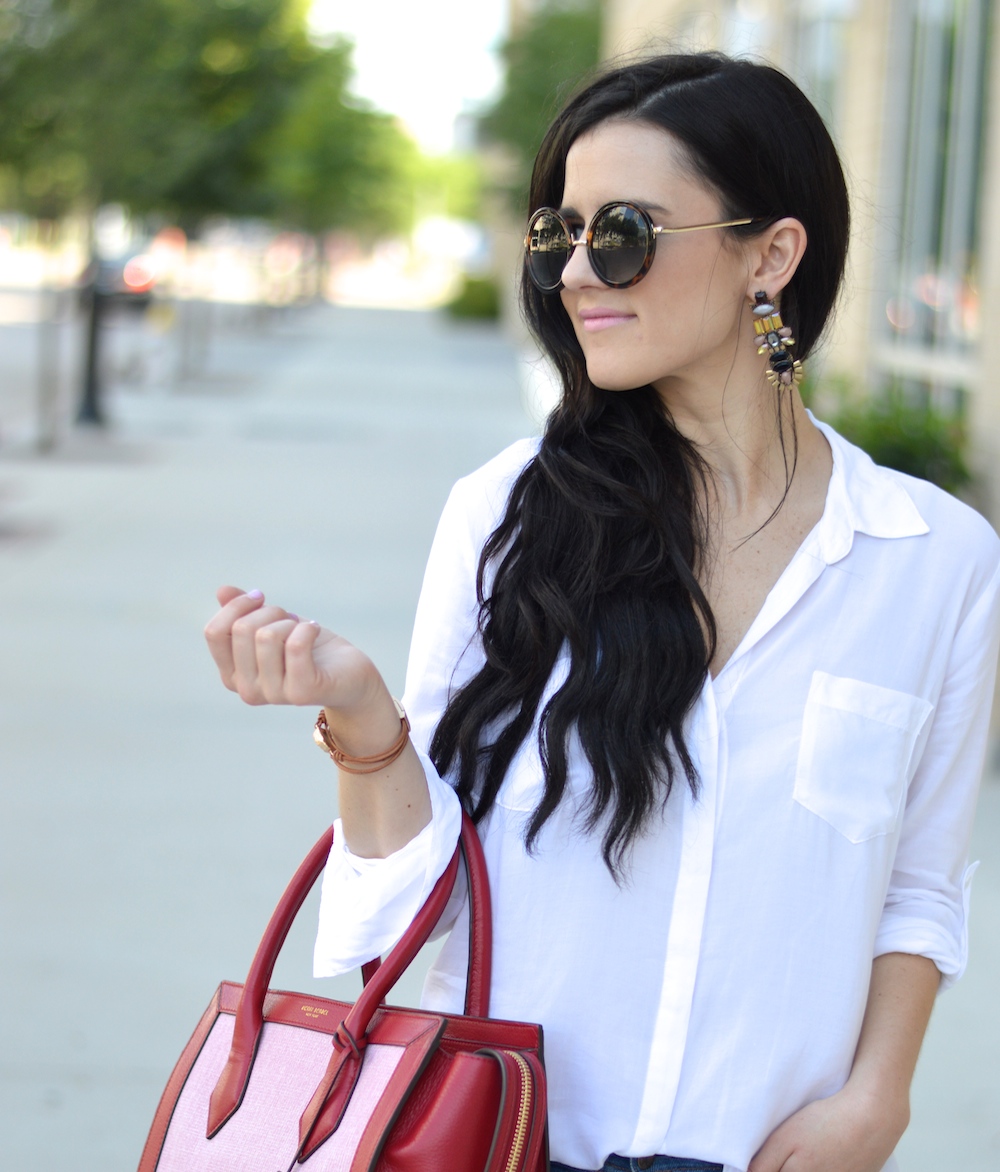 classic white blouse