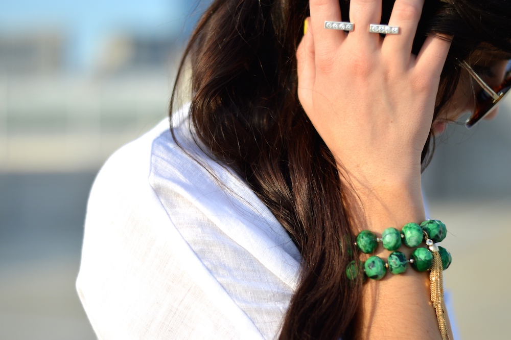 green beaded bracelets