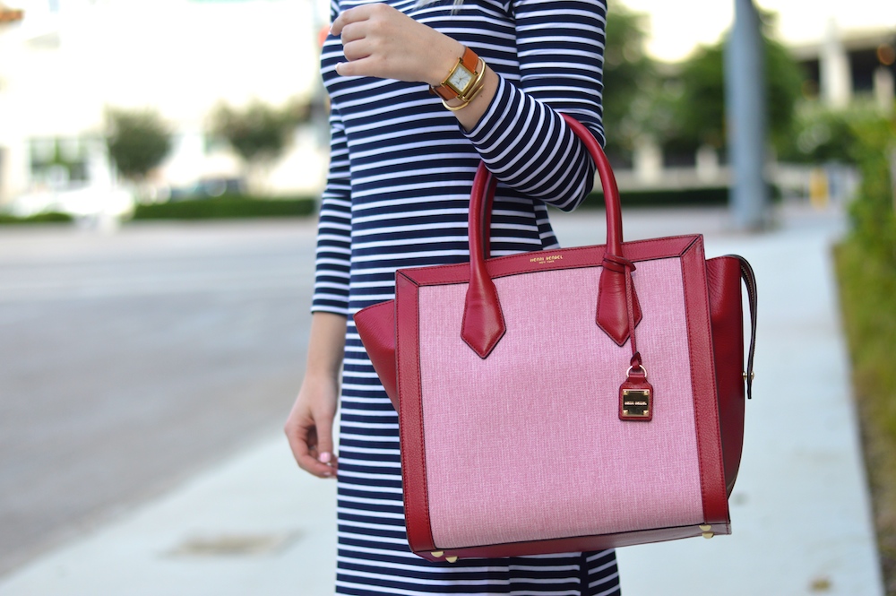 henri bendel red purse