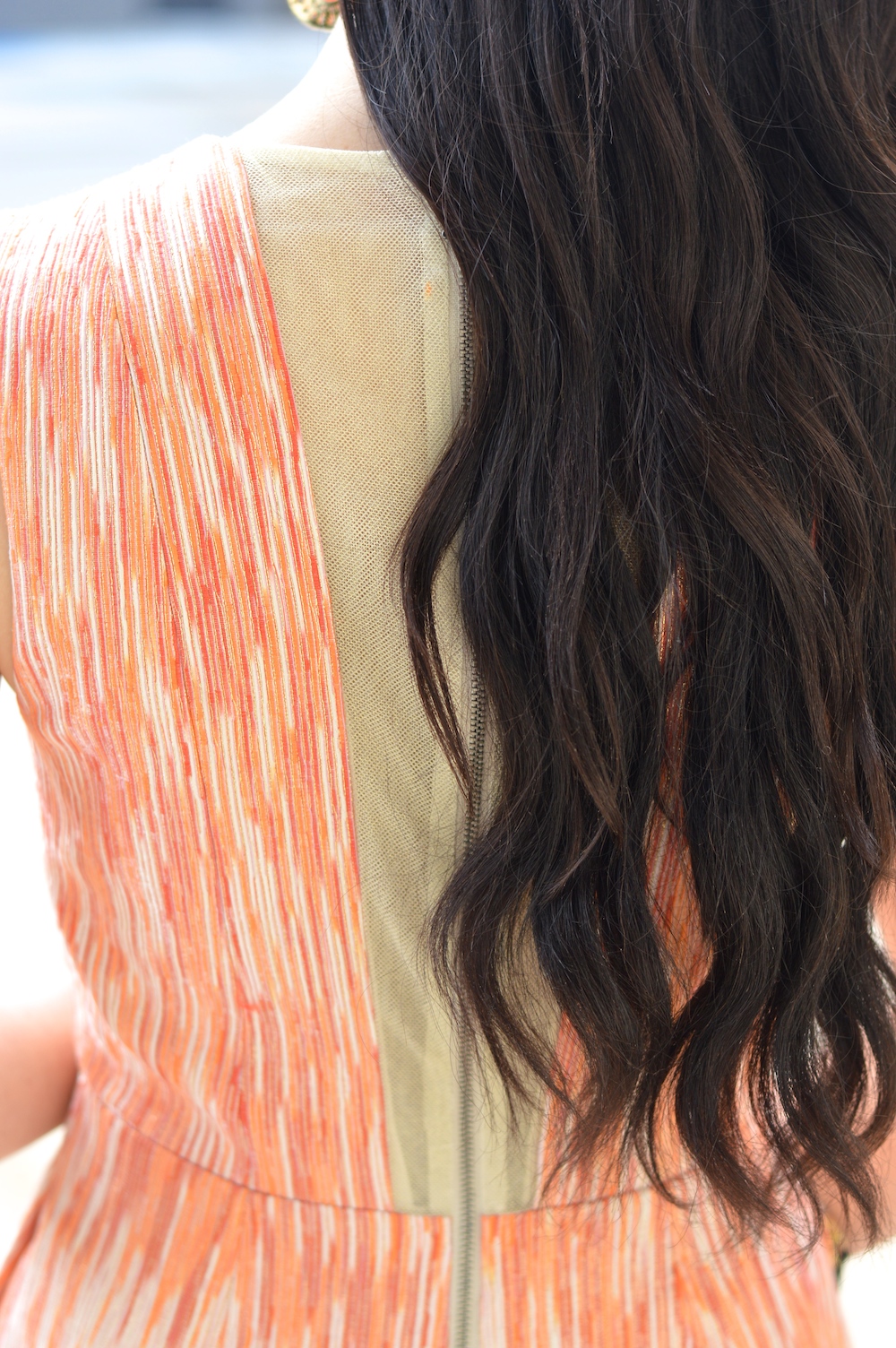 Ailce and Olivia Orange Dress