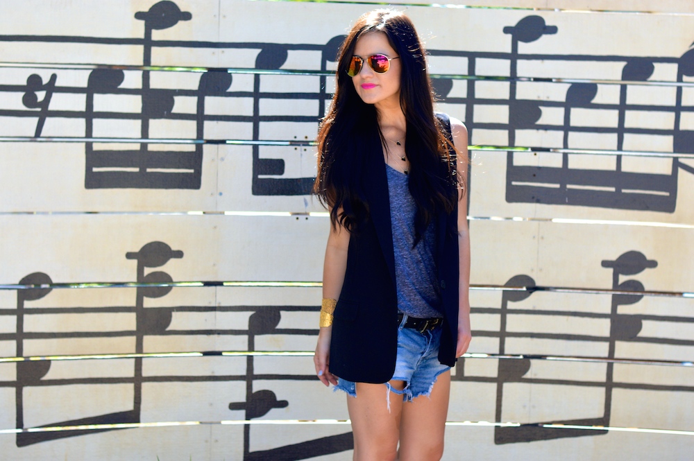 Black Blazer Vest