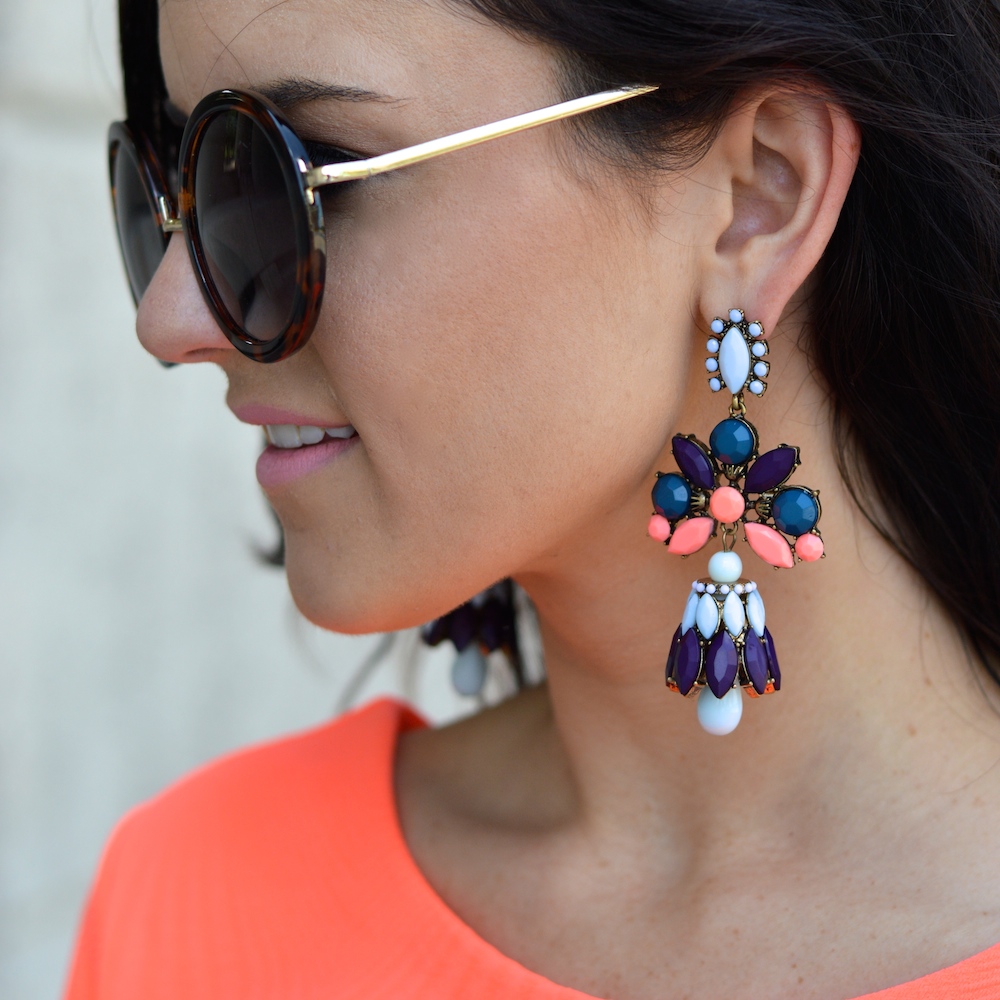 Elle Gray Statement Earrings