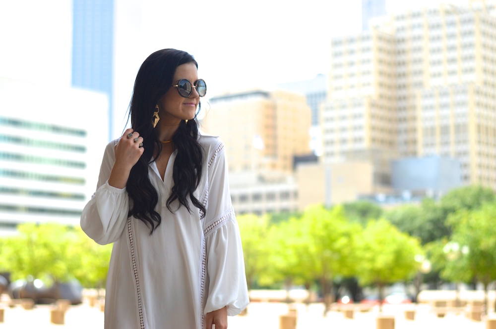 White Boho Dress