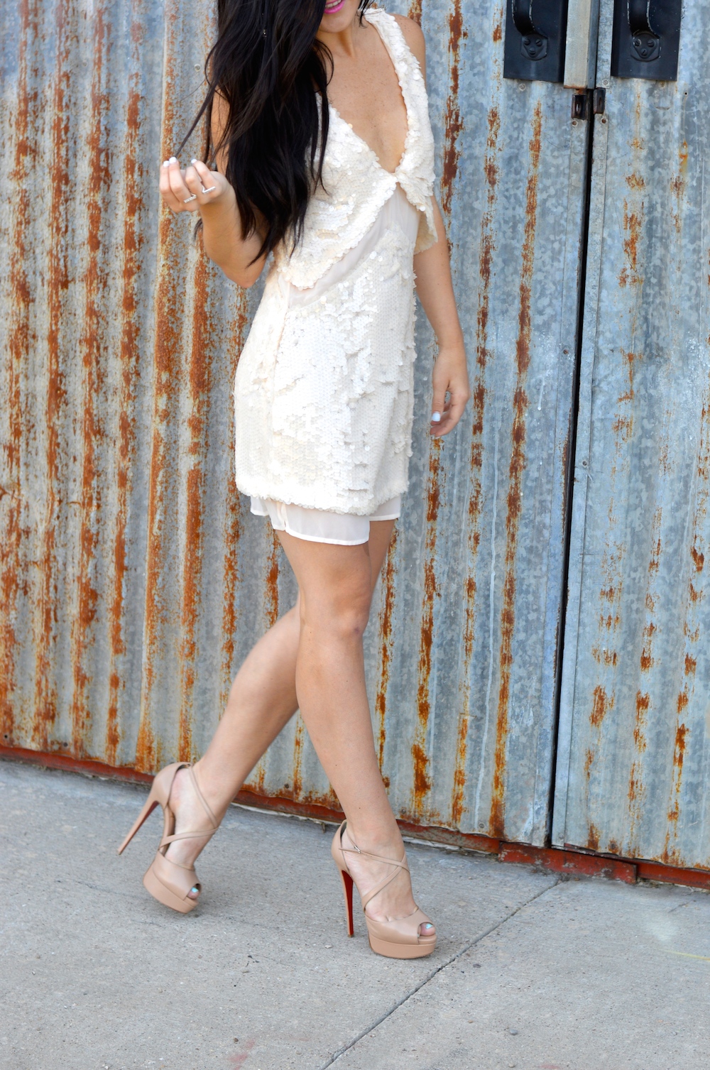 nasty gal sparkle dress