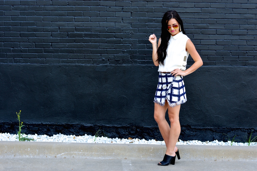 plaid cynthia vincent skirt