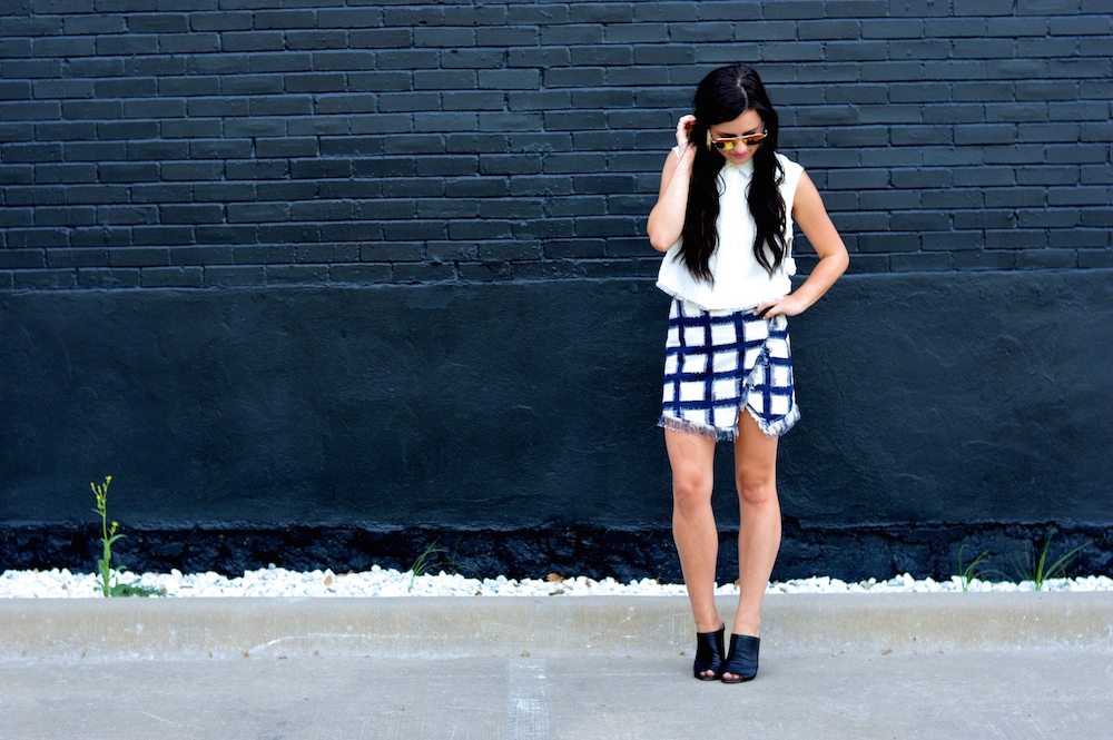 plaid skirt