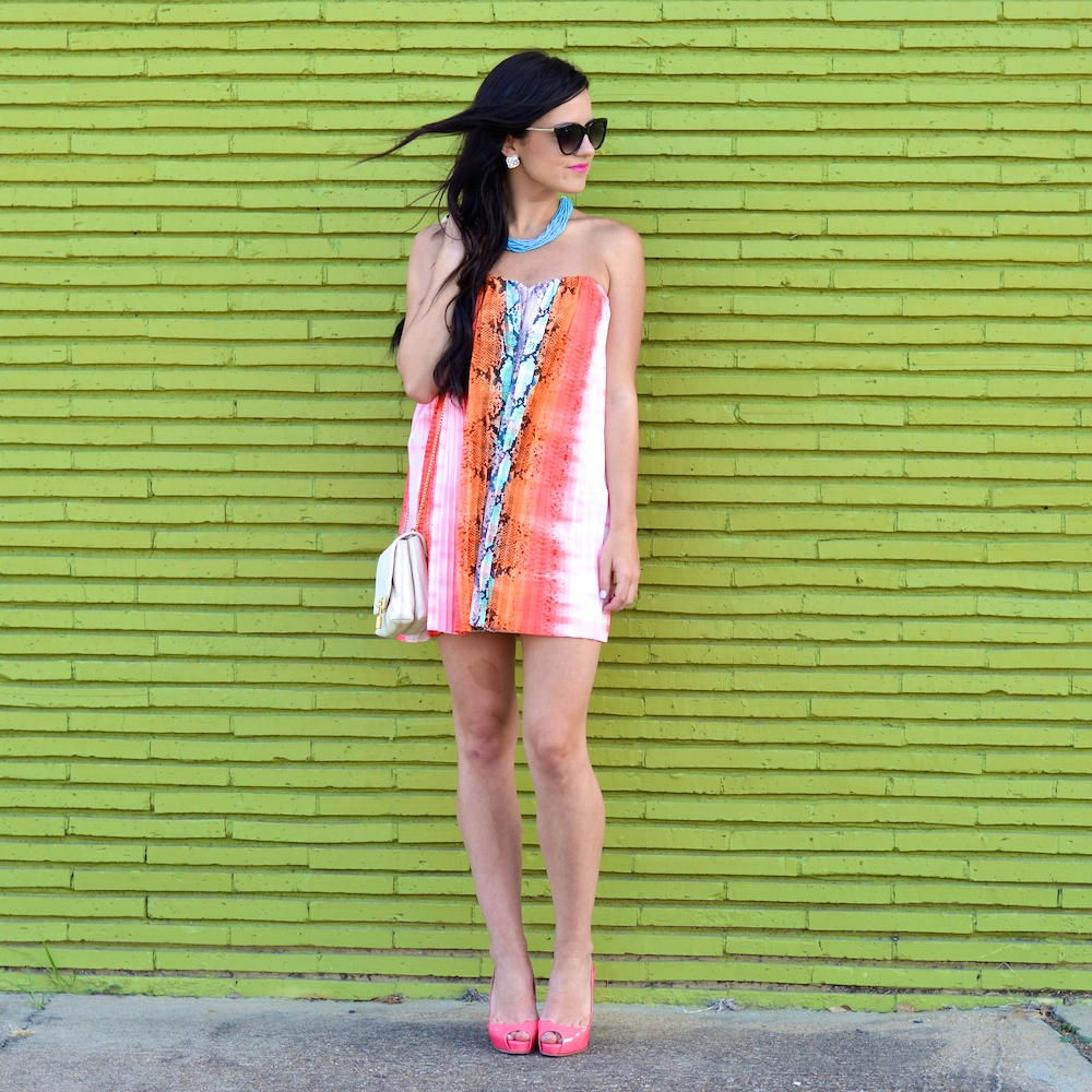 tropical summer dress