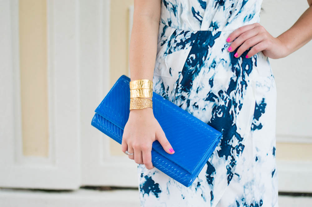Cobalt Blue Clutch