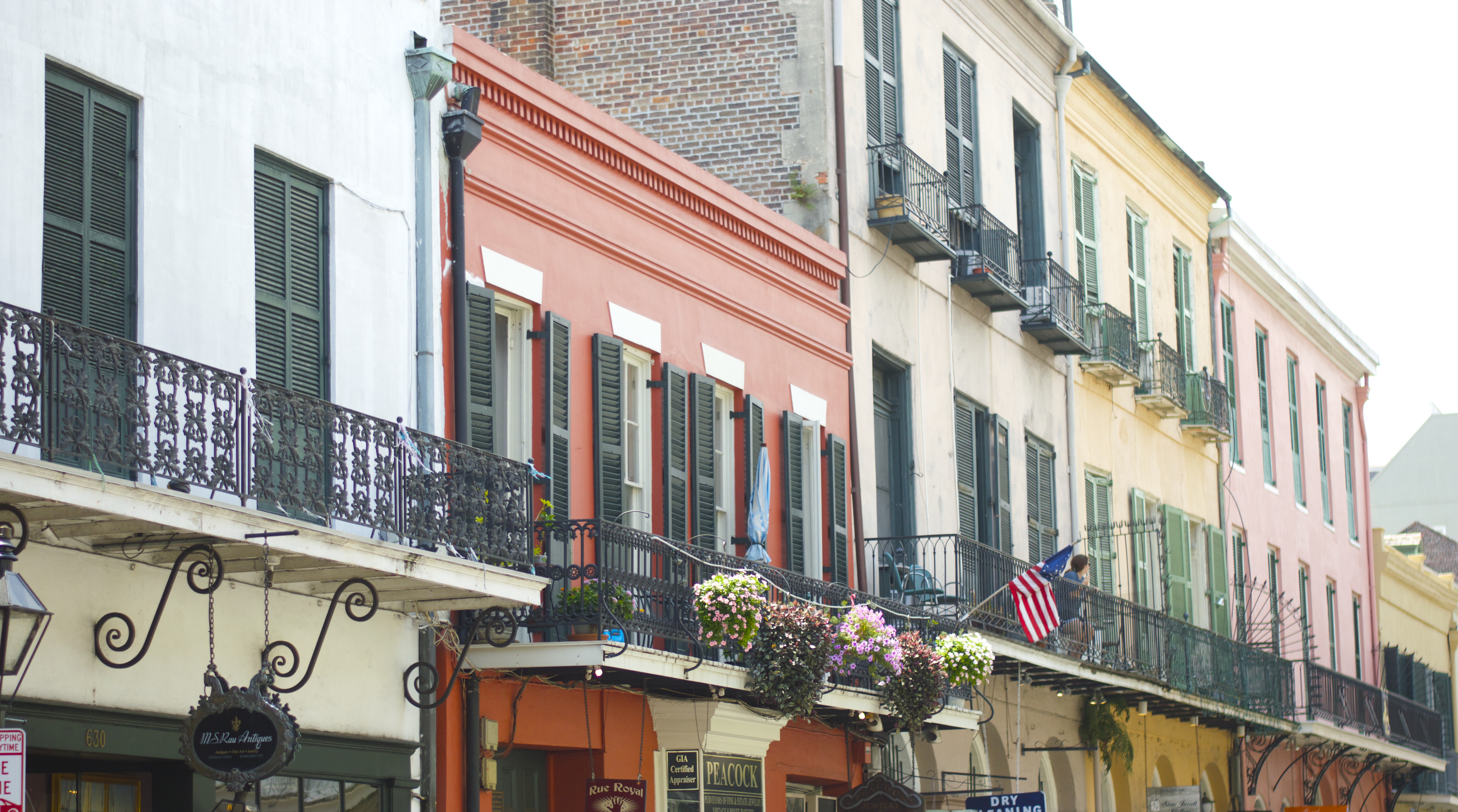 colorful new orleans french quarter