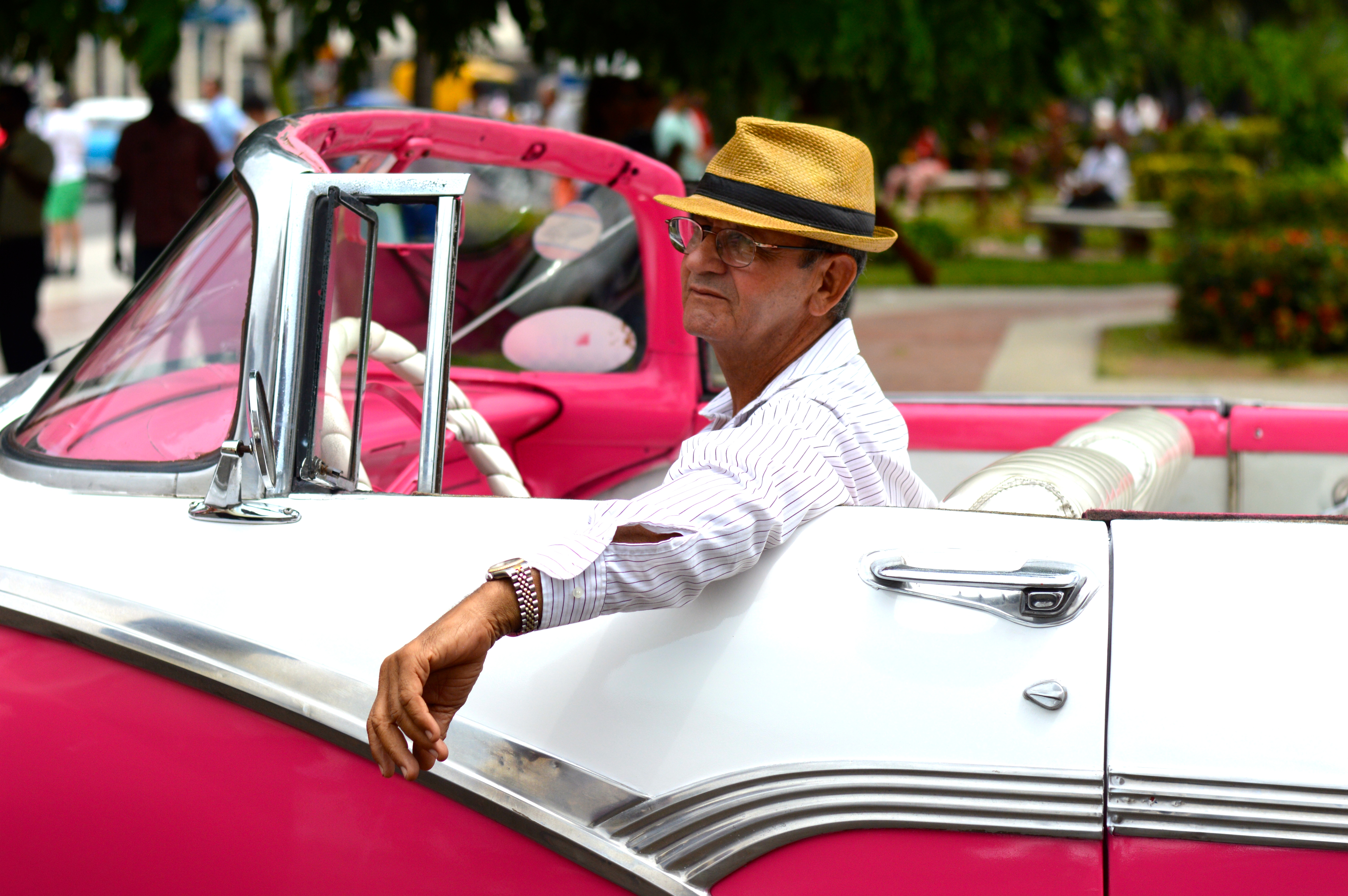 Pink Cuba Car