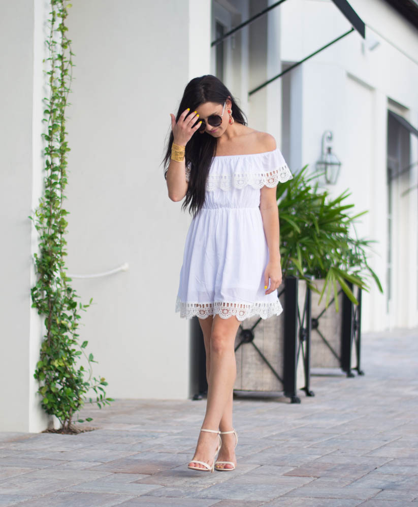 White summer dress